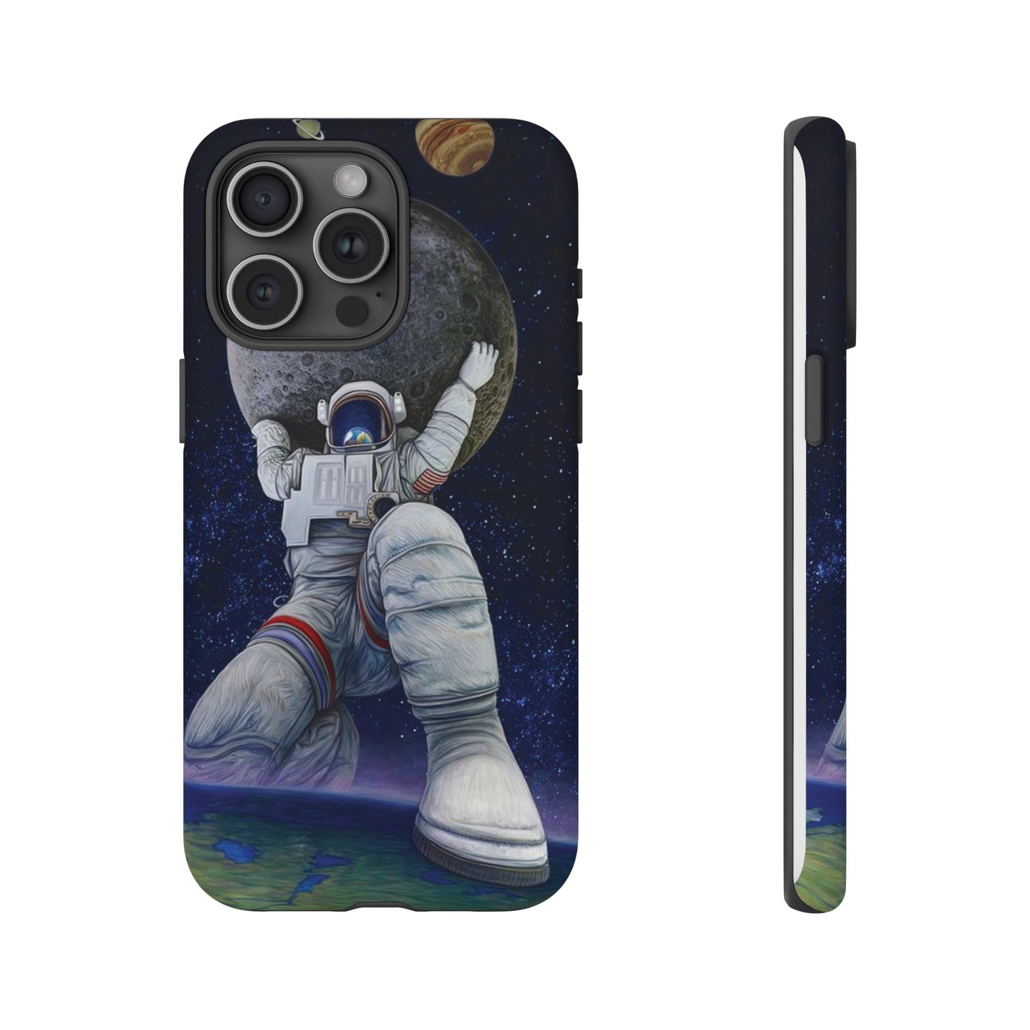 Astronaut Holding The Moon Phone Case | iPhone 15 Plus/ Pro, 14, 13, 12| Google Pixel 7, Pro, 5| Samsung Galaxy S23 All Major Phone Models