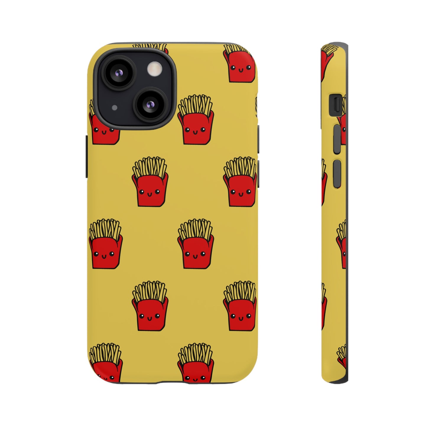 Smiling Fries Wallpaper Phone Case | iPhone 15 Plus/ Pro, 14, 13, 12| Google Pixel 7, Pro, 5| Samsung Galaxy S23 All Major Phone Models