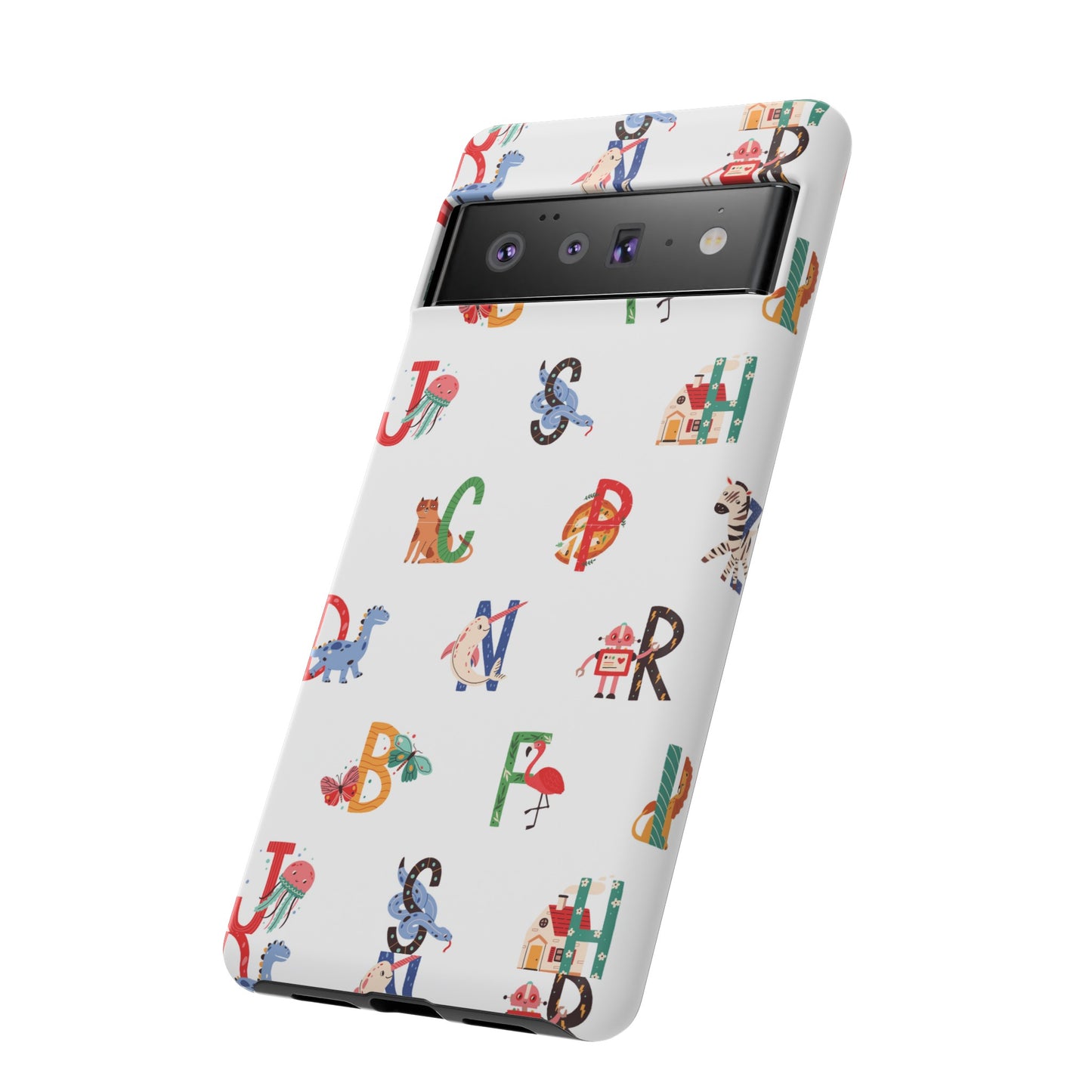 Alphabet Wallpaper Phone Case| iPhone 15 Plus/ Pro, 14, 13, 12| Google Pixel 7, Pro, 5| Samsung Galaxy S23 All Major Phone Models