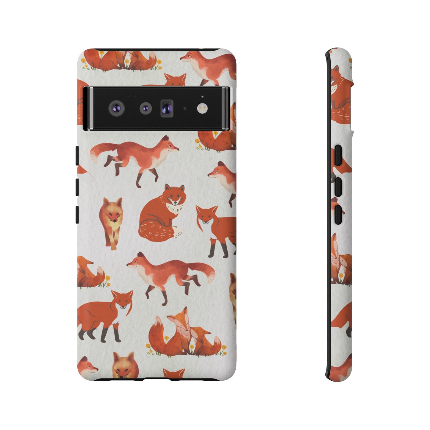 Foxes Wallpaper Phone Case | iPhone 15 Plus/ Pro, 14, 13, 12| Google Pixel 7, Pro, 5| Samsung Galaxy S23 All Major Phone Models