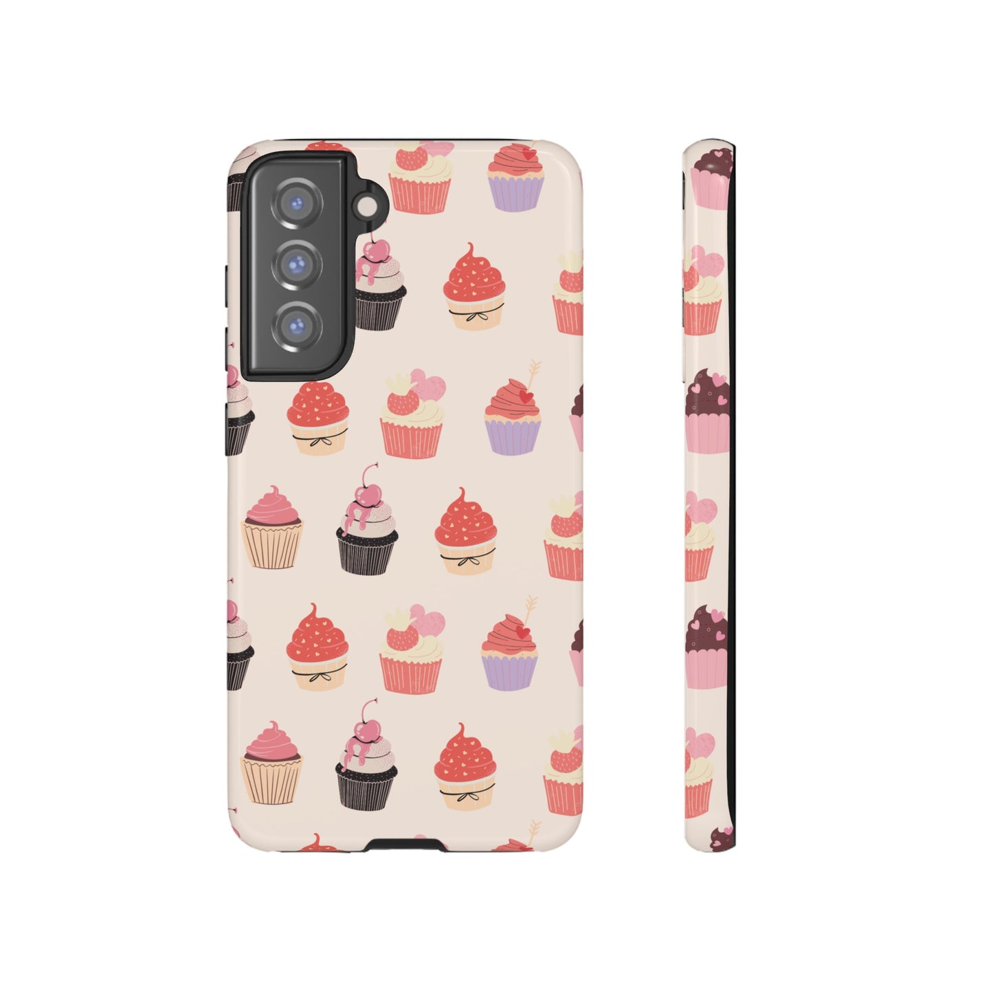 Cupcake Collage Wallpaper Phone Case | iPhone 15 Plus/ Pro, 14, 13, 12| Google Pixel 7, Pro, 5| Samsung Galaxy S23 All Major Phone Models