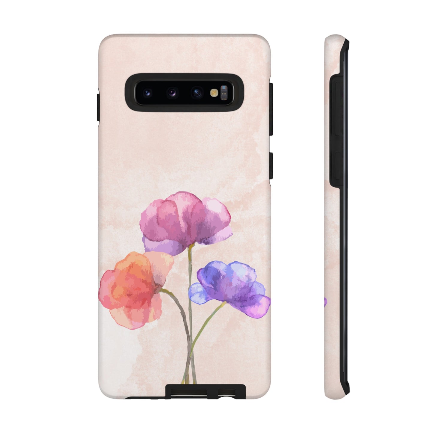 Three Flowers Wallpaper Phone Case | iPhone 15 Plus/ Pro, 14, 13, 12| Google Pixel 7, Pro, 5| Samsung Galaxy S23 All Major Phone Models