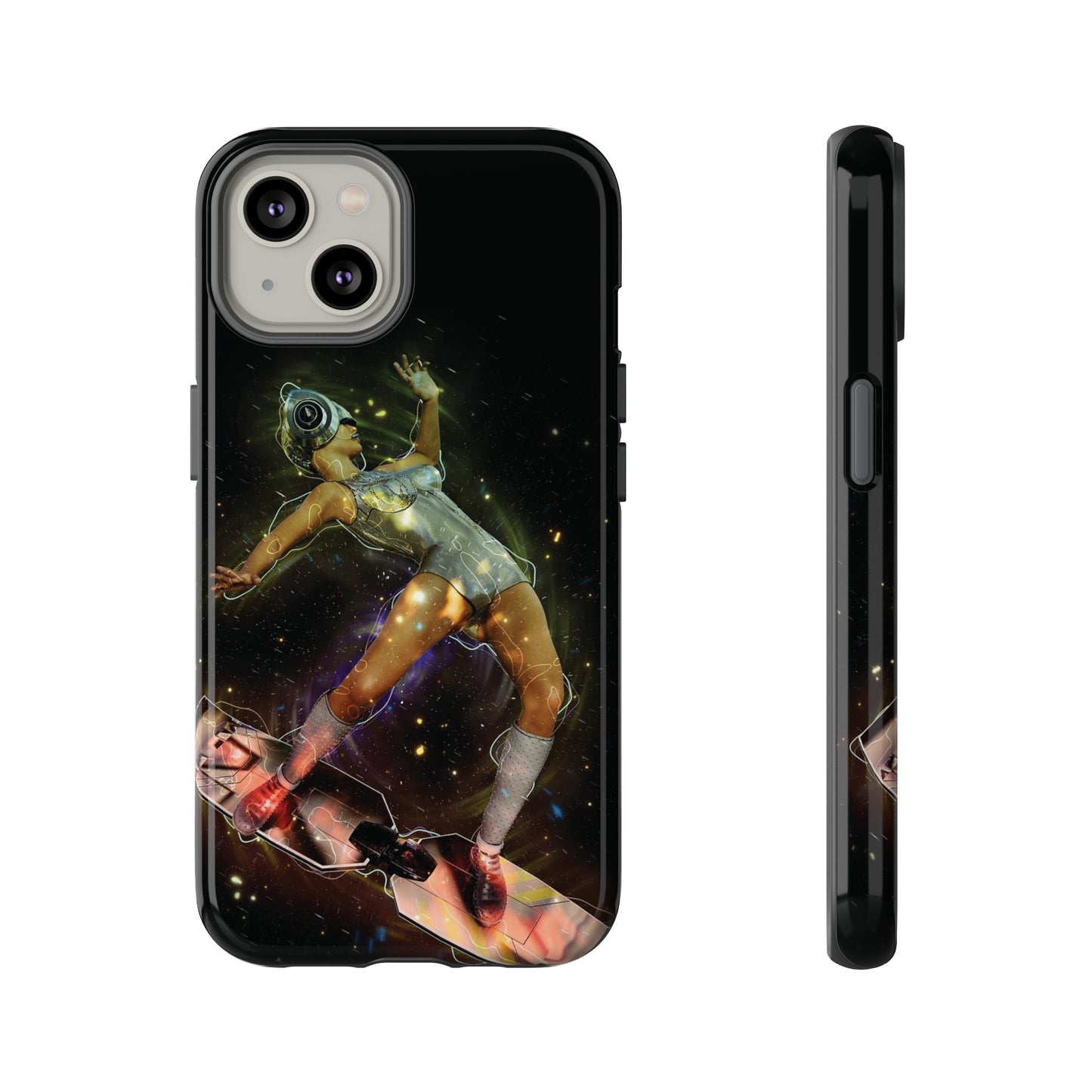 Sci-Fi Skateboard Wallpaper Phone Case | iPhone 15 Plus/ Pro, 14, 13, 12| Google Pixel 7, Pro, 5| Samsung Galaxy S23 All Major Phone Models