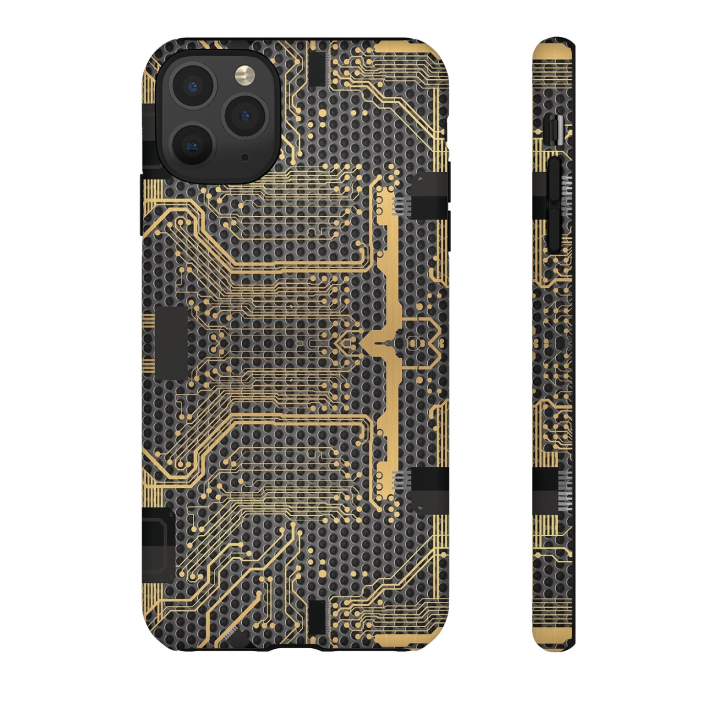 Golden Circuit Board Wallpaper Phone Case | iPhone 15 Plus/ Pro, 14, 13, 12| Google Pixel 7, Pro, 5| Samsung Galaxy S23 All Major Phone Models