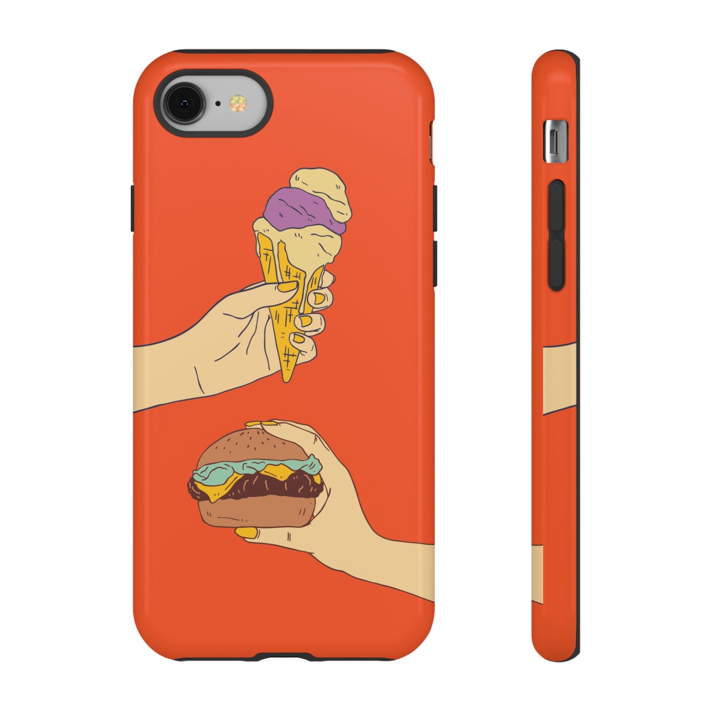 IceCream Or Hamburger? Phone Case | iPhone 15 Plus/ Pro, 14, 13, 12| Google Pixel 7, Pro, 5| Samsung Galaxy S23 All Major Phone Models