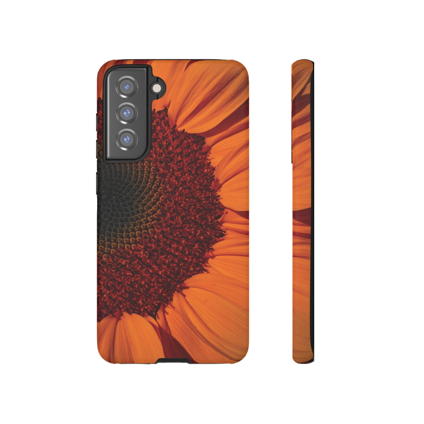 Orange Sunflower Wallpaper Phone Case | iPhone 15 Plus/ Pro, 14, 13, 12| Google Pixel 7, Pro, 5| Samsung Galaxy S23 All Major Phone Models