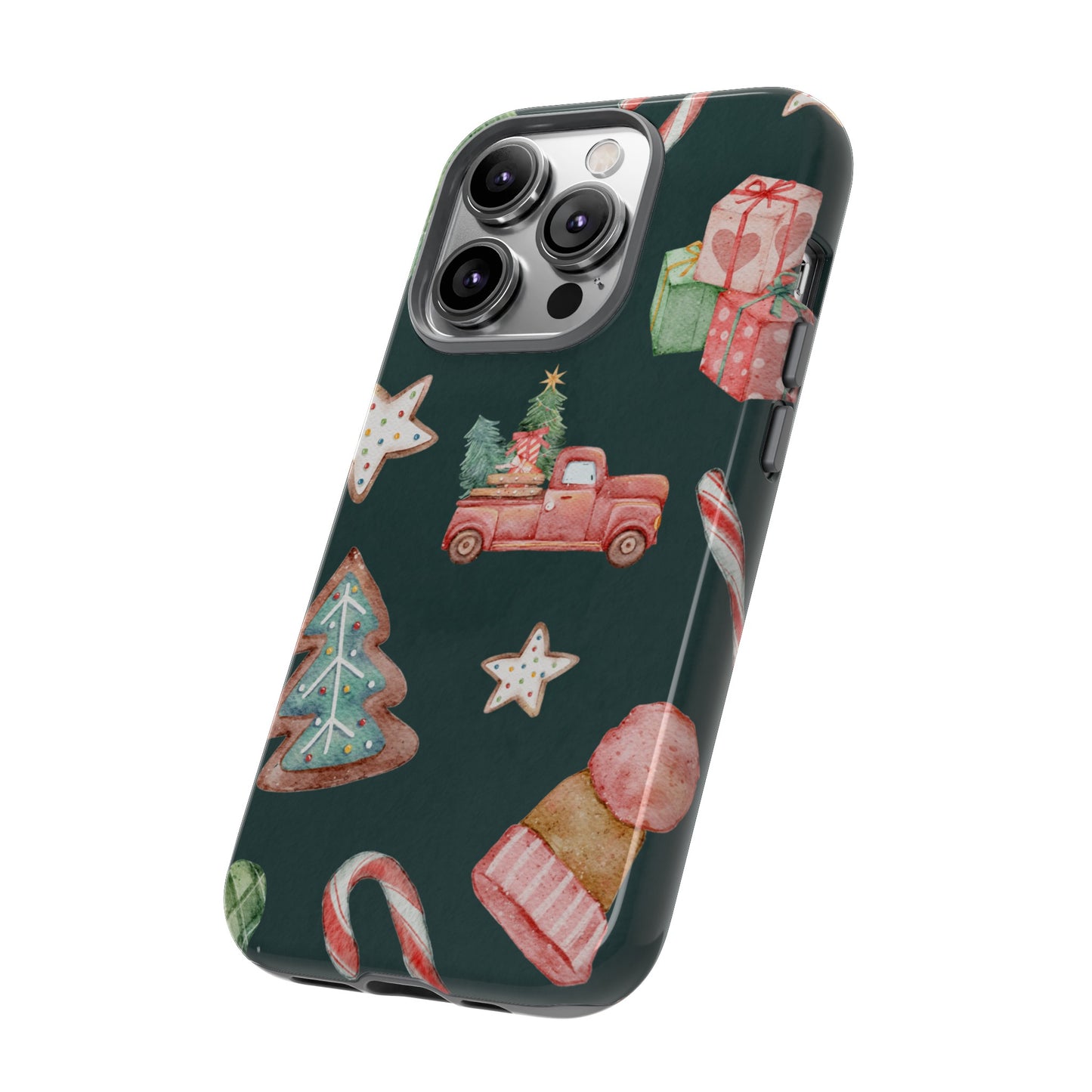 Festive Christmas Wallpaper Phone Case | iPhone 15 Plus/ Pro, 14, 13, 12| Google Pixel 7, Pro, 5| Samsung Galaxy S23 All Major Phone Models