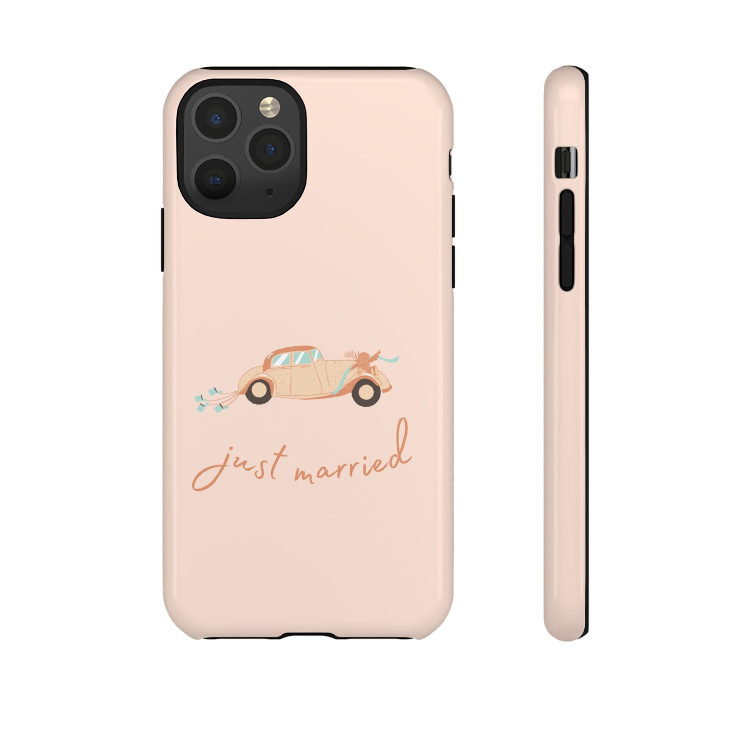 Just Married Phone Case | iPhone 15 Plus/ Pro, 14, 13, 12| Google Pixel 7, Pro, 5| Samsung Galaxy S23 All Major Phone Models