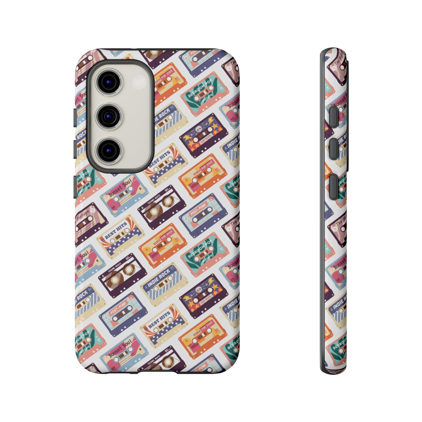 Retro Cassettes Phone Case | iPhone 15 Plus/ Pro, 14, 13, 12| Google Pixel 7, Pro, 5| Samsung Galaxy S23 All Major Phone Models