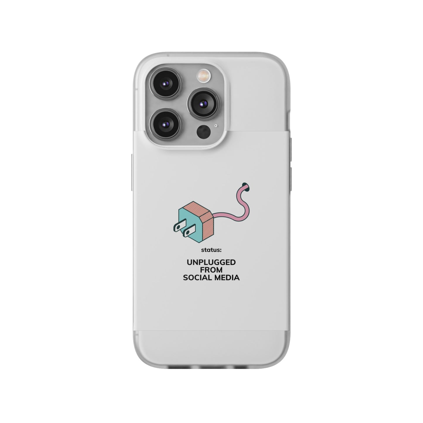 Unplugged From Social Media Phone Case | iPhone 15 Plus/ Pro, 14, 13, 12| Google Pixel 7, Pro, 5| Samsung Galaxy S23 All Major Phone Models