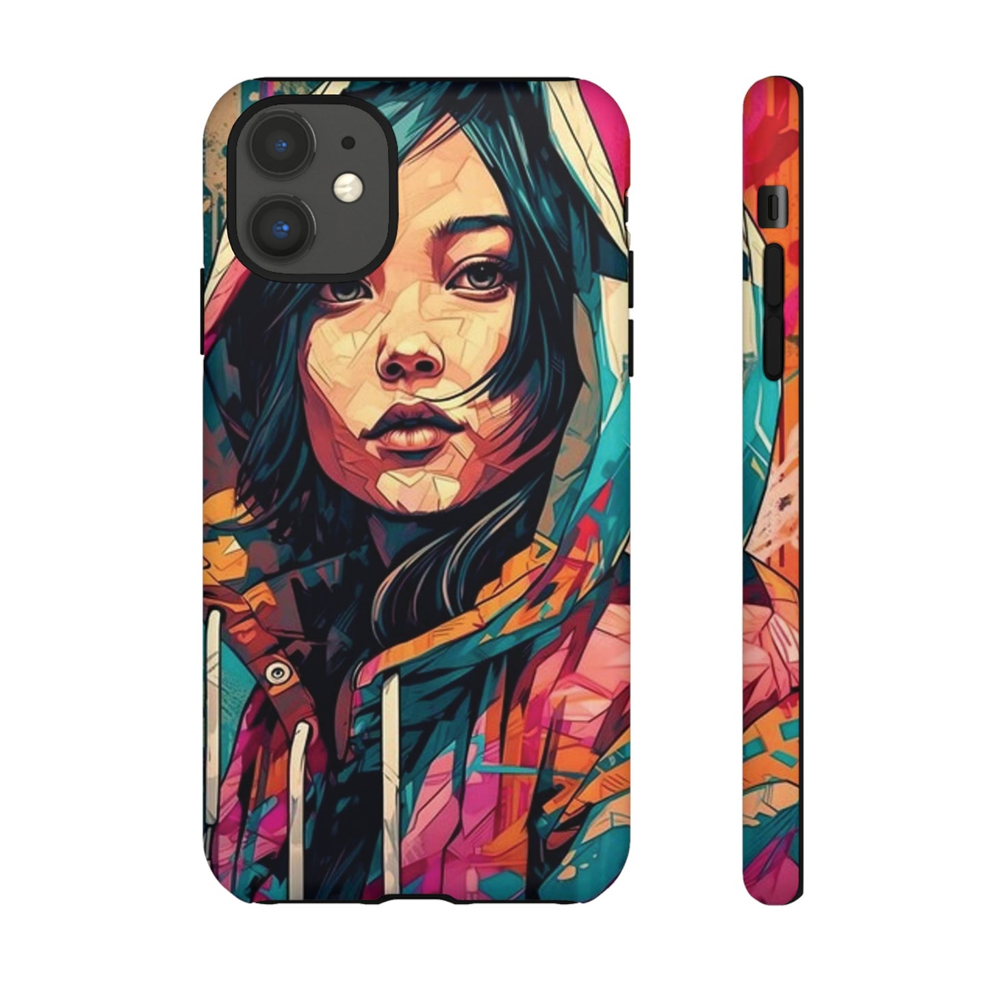 Girl Painting Wallpaper Phone Case | iPhone 15 Plus/ Pro, 14, 13, 12| Google Pixel 7, Pro, 5| Samsung Galaxy S23 All Major Phone Models