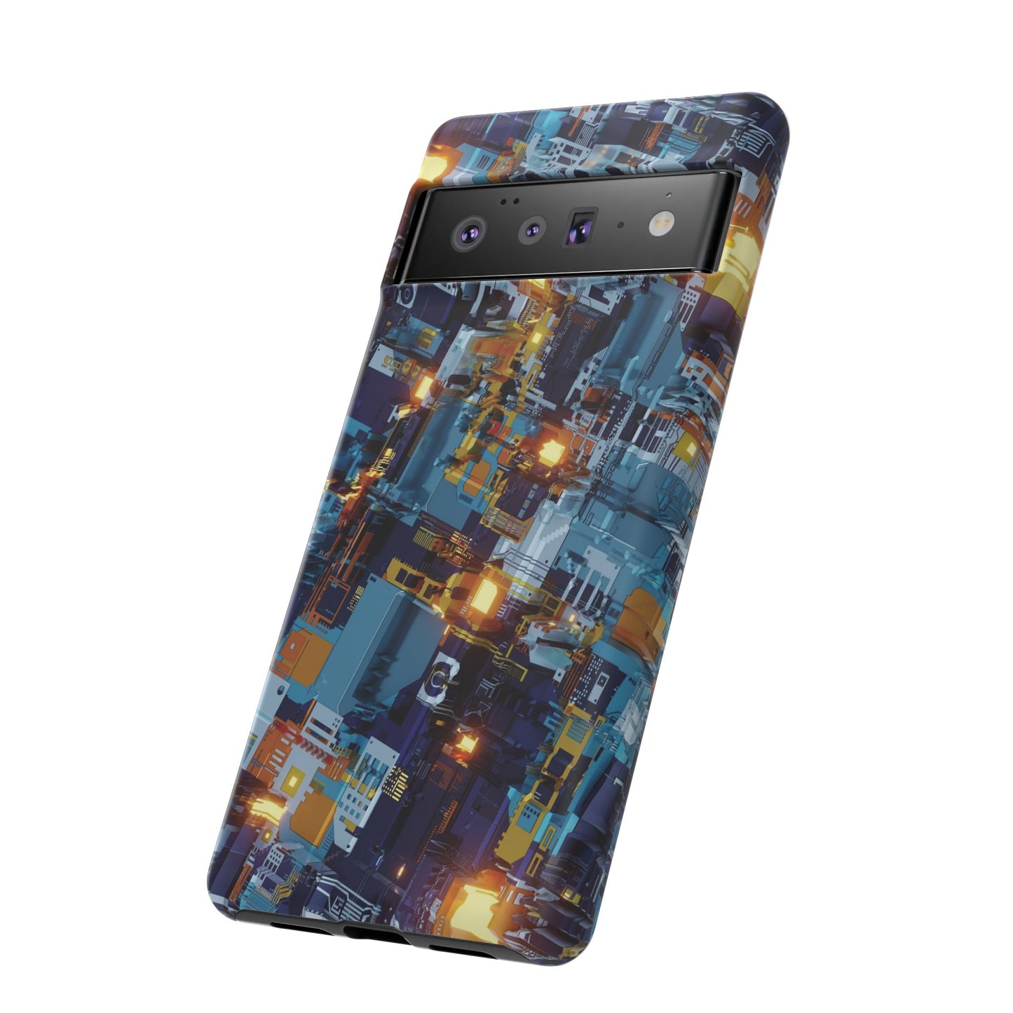 Computer Circuit Board Wallpaper Phone Case | iPhone 15 Plus/ Pro, 14, 13, 12| Google Pixel 7, Pro, 5| Samsung Galaxy S23 All Major Phone Models