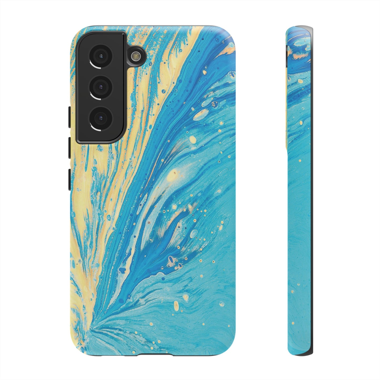 Fan of Yellow & Blue Paint Phone Case | iPhone 15 Plus/ Pro, 14, 13, 12| Google Pixel 7, Pro, 5| Samsung Galaxy S23 All Major Phone Models