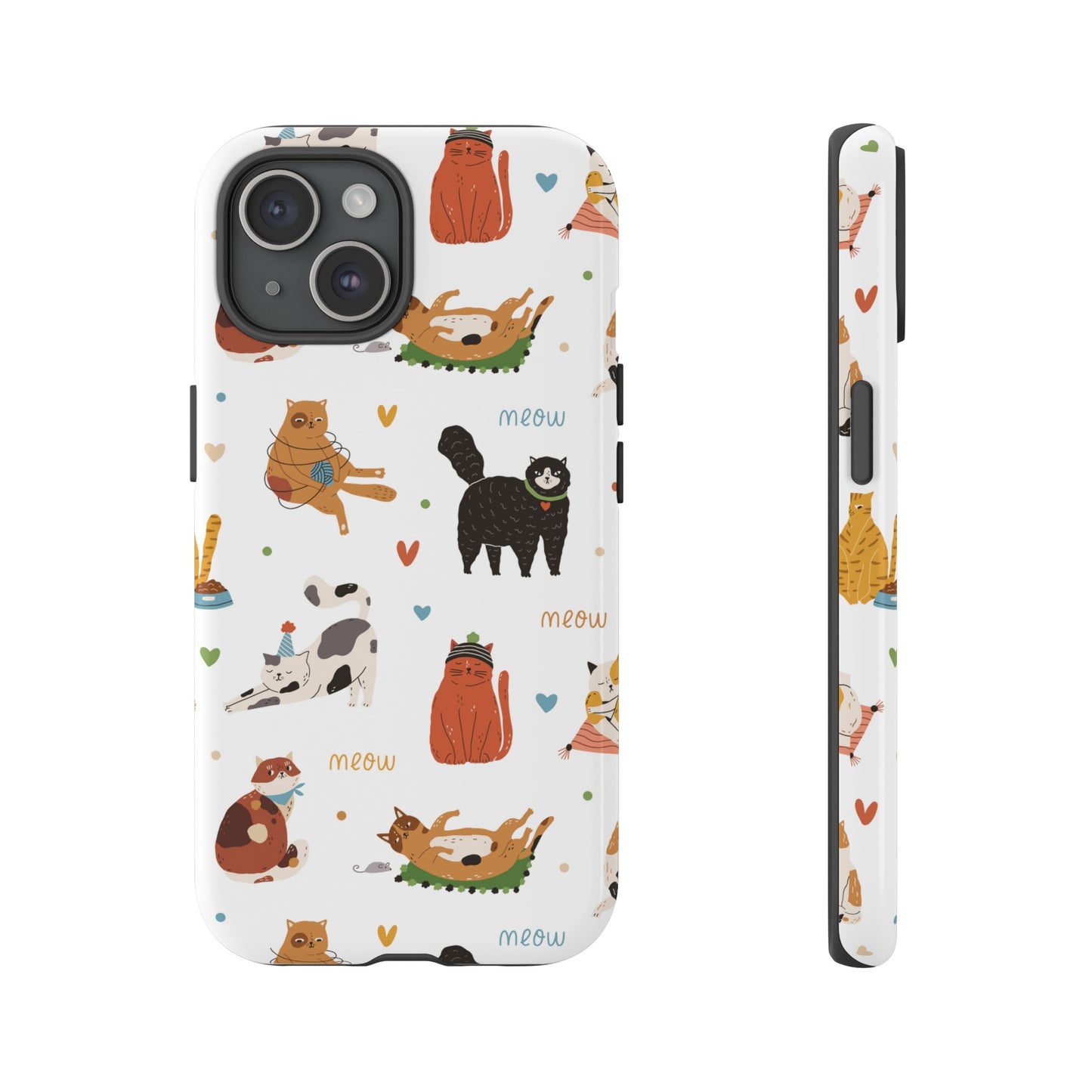 Collage of Cats Wallpaper Phone Case | iPhone 15 Plus/ Pro, 14, 13, 12| Google Pixel 7, Pro, 5| Samsung Galaxy S23 All Major Phone Models