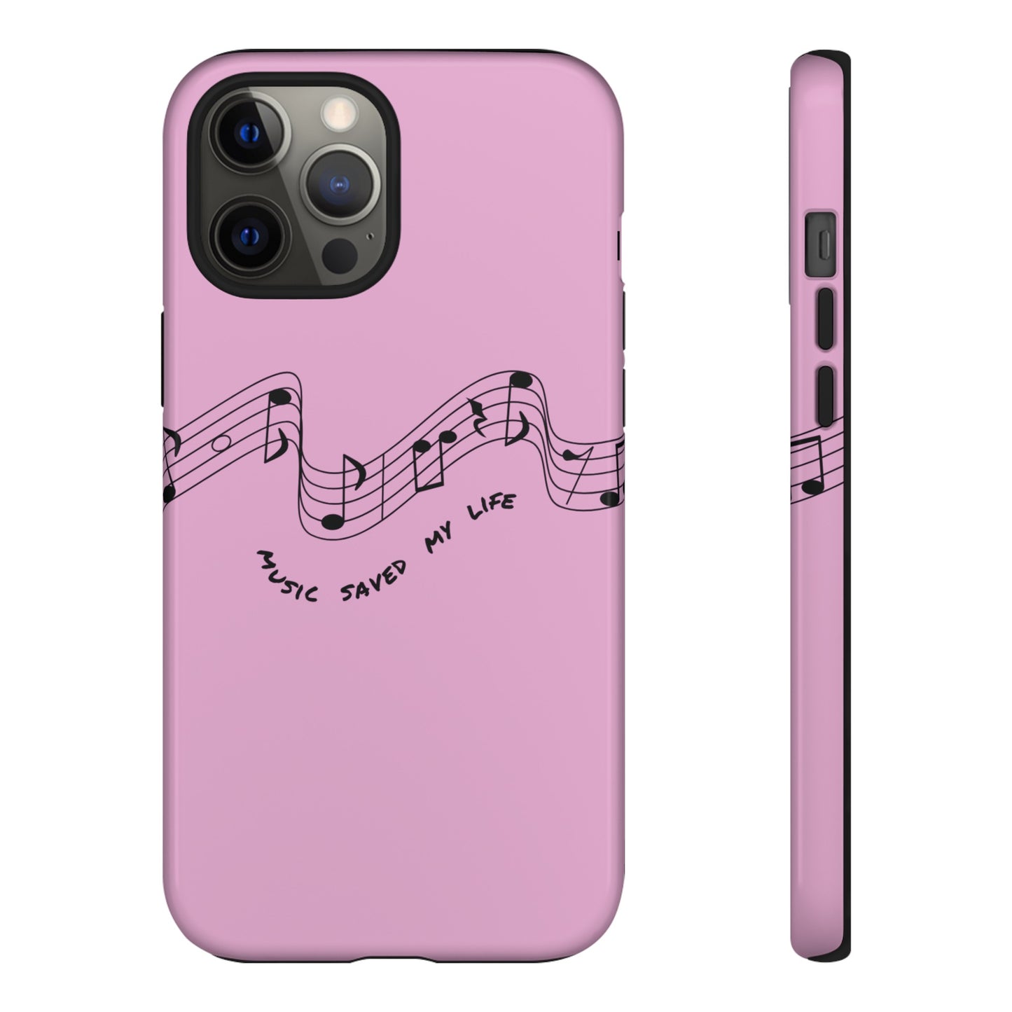 Music Saved My Life Wallpaper Phone Case | iPhone 15 Plus/ Pro, 14, 13, 12| Google Pixel 7, Pro, 5| Samsung Galaxy S23 All Major Phone Models