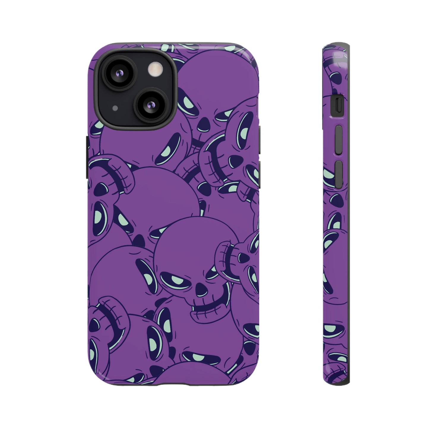 Glowing Skulls Wallpaper Phone Case | iPhone 15 Plus/ Pro, 14, 13, 12| Google Pixel 7, Pro, 5| Samsung Galaxy S23 All Major Phone Models