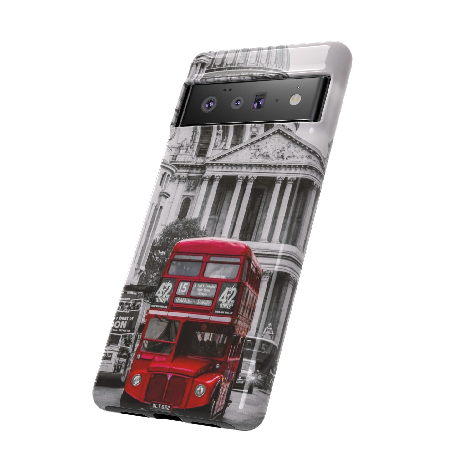 London Bus Wallpaper Phone Case | iPhone 15 Plus/ Pro, 14, 13, 12| Google Pixel 7, Pro, 5| Samsung Galaxy S23 All Major Phone Models