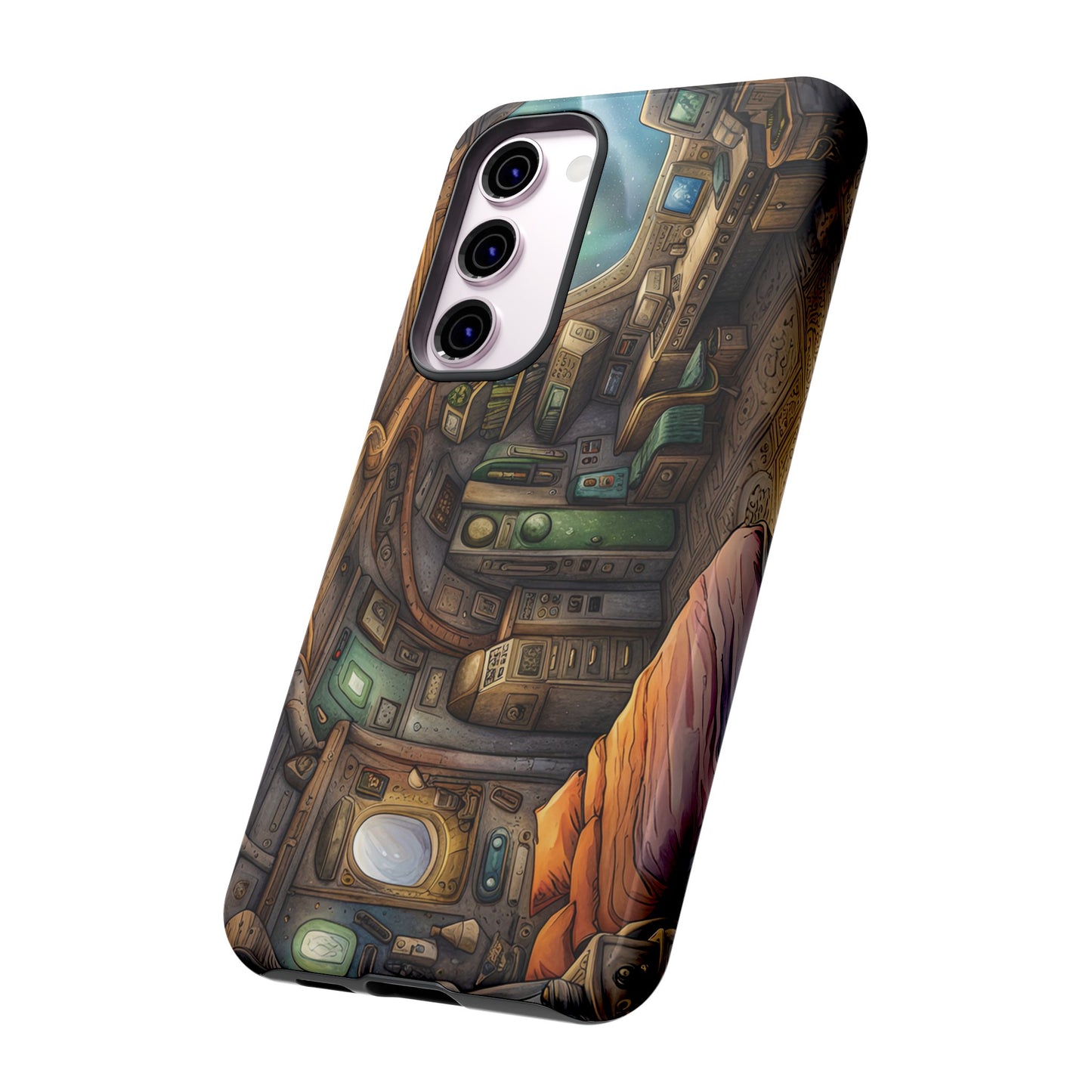 Cosy Spaceship Wallpaper Phone Case | iPhone 15 Plus/ Pro, 14, 13, 12| Google Pixel 7, Pro, 5| Samsung Galaxy S23 All Major Phone Models