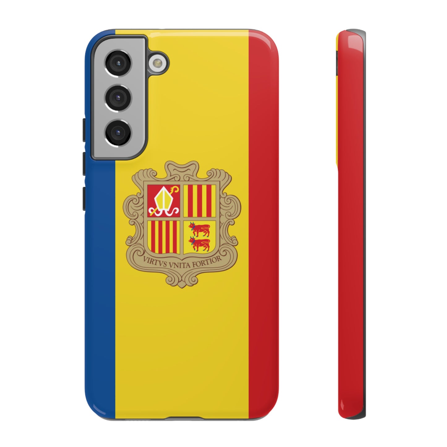 Andorra Flag Phone Case | iPhone 15 Plus/ Pro, 14, 13, 12| Google Pixel 7, Pro, 5| Samsung Galaxy S23 All Major Phone Models