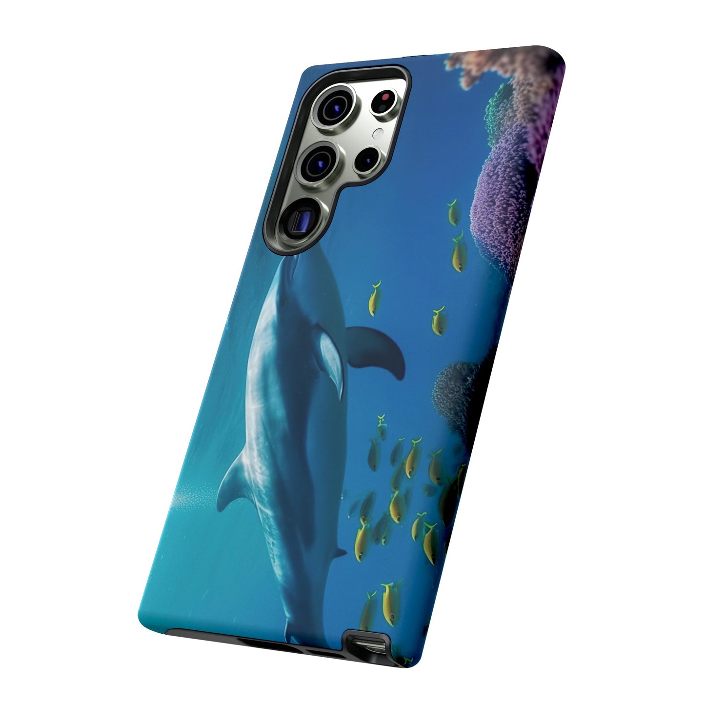 Dolphin Wallpaper Phone Case | iPhone 15 Plus/ Pro, 14, 13, 12| Google Pixel 7, Pro, 5| Samsung Galaxy S23 All Major Phone Models