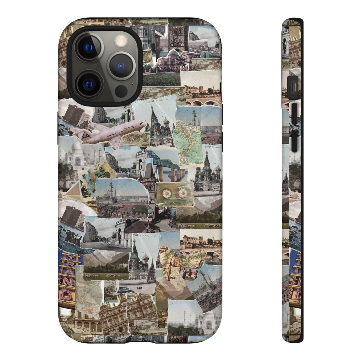 Travel Collage Wallpaper Phone Case | iPhone 15 Plus/ Pro, 14, 13, 12| Google Pixel 7, Pro, 5| Samsung Galaxy S23 All Major Phone Models