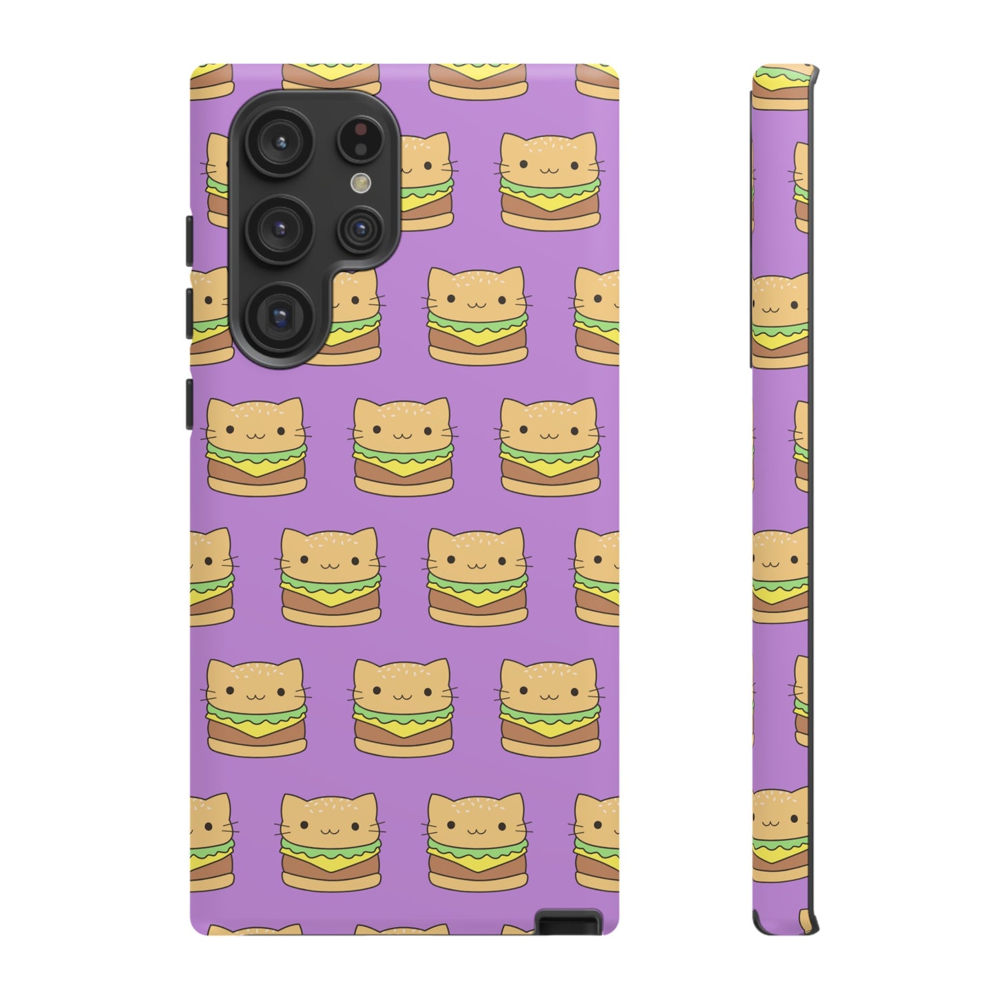 Cat Burger Phone Case | iPhone 15 Plus/ Pro, 14, 13, 12| Google Pixel 7, Pro, 5| Samsung Galaxy S23 All Major Phone Models