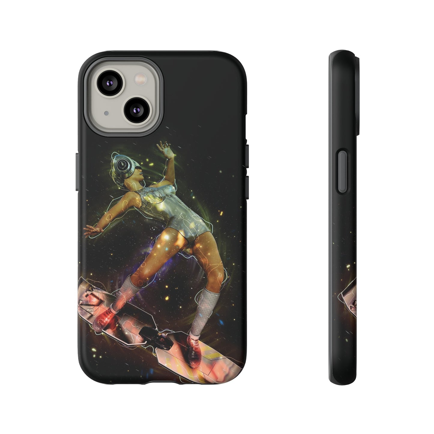 Sci-Fi Skateboard Wallpaper Phone Case | iPhone 15 Plus/ Pro, 14, 13, 12| Google Pixel 7, Pro, 5| Samsung Galaxy S23 All Major Phone Models