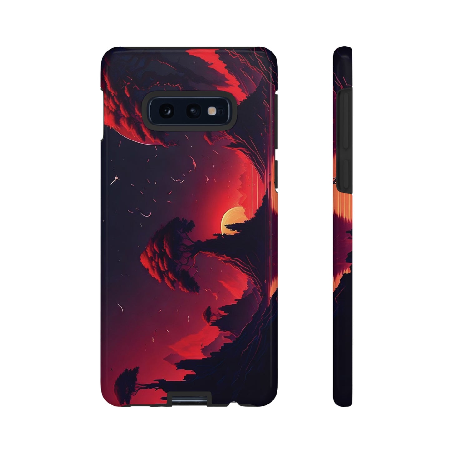 Red Sunset Wallpaper Phone Case | iPhone 15 Plus/ Pro, 14, 13, 12| Google Pixel 7, Pro, 5| Samsung Galaxy S23 All Major Phone Models