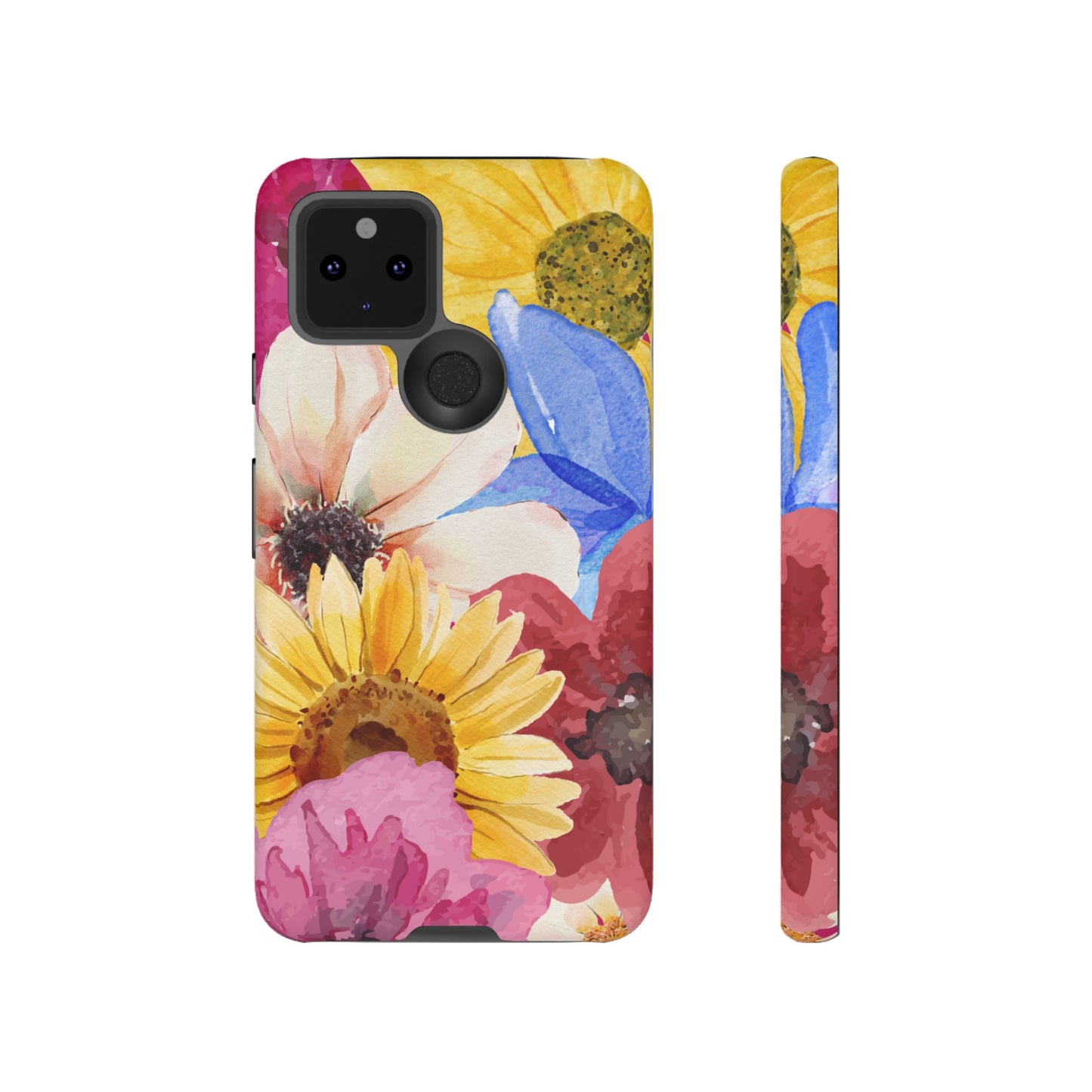 Overlapping Flowers Wallpaper Phone Case | iPhone 15 Plus/ Pro, 14, 13, 12| Google Pixel 7, Pro, 5| Samsung Galaxy S23 All Major Phone Models