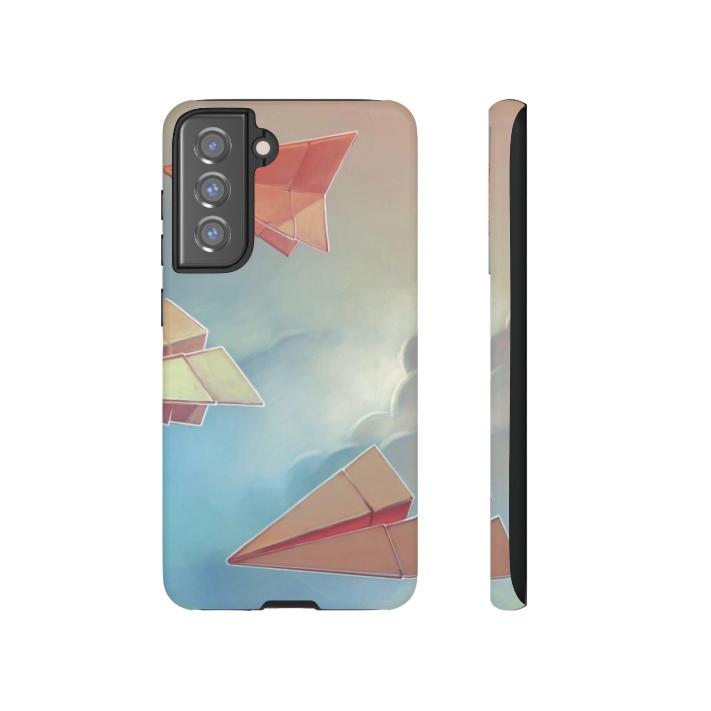 Paper Plane Wallpaper Phone Case | iPhone 15 Plus/ Pro, 14, 13, 12| Google Pixel 7, Pro, 5| Samsung Galaxy S23 All Major Phone Models