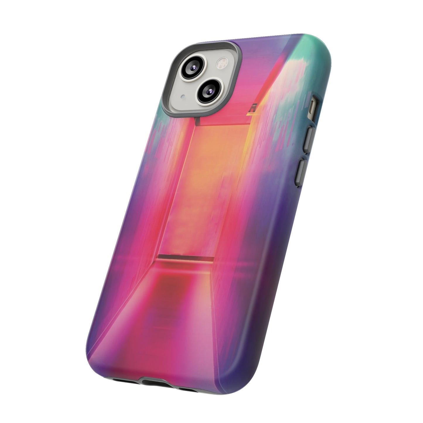 Rainbow Hallway Wallpaper Phone Case | iPhone 15 Plus/ Pro, 14, 13, 12| Google Pixel 7, Pro, 5| Samsung Galaxy S23 All Major Phone Models