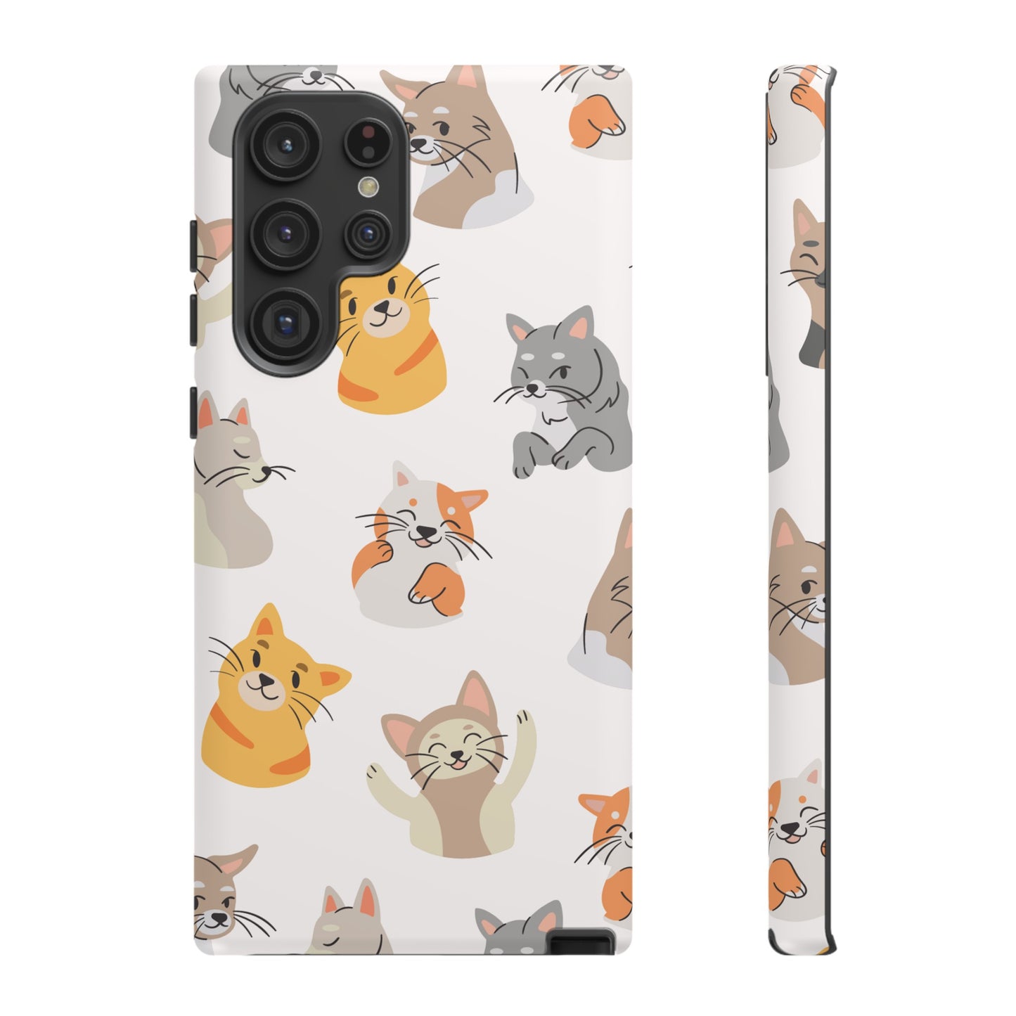 Adorable Cats Wallpaper Phone Case | iPhone 15 Plus/ Pro, 14, 13, 12| Google Pixel 7, Pro, 5| Samsung Galaxy S23 All Major Phone Models