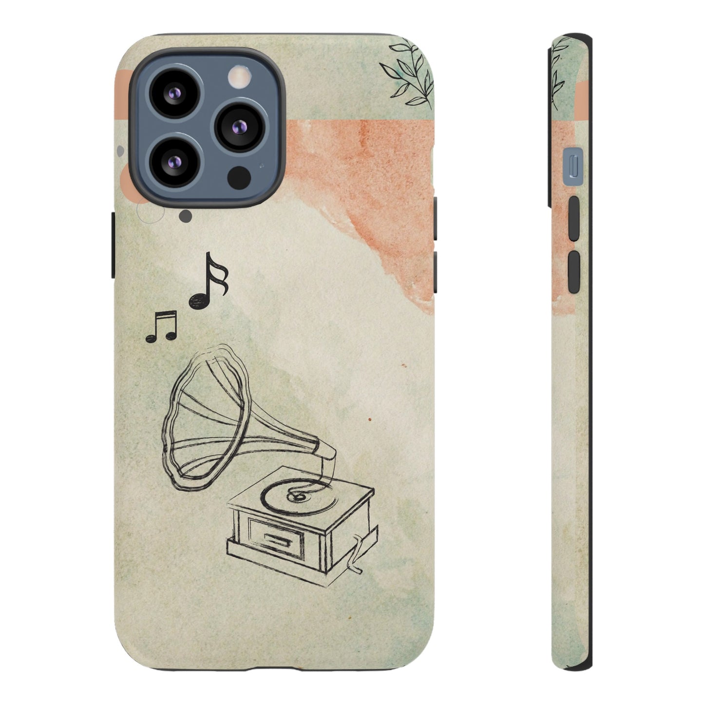 Record Player Wallpaper Phone Case | iPhone 15 Plus/ Pro, 14, 13, 12| Google Pixel 7, Pro, 5| Samsung Galaxy S23 All Major Phone Models