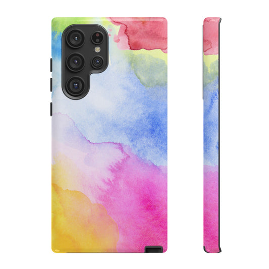 Watercolour Rainbow Phone Case | iPhone 15 Plus/ Pro, 14, 13, 12| Google Pixel 7, Pro, 5| Samsung Galaxy S23 All Major Phone Models