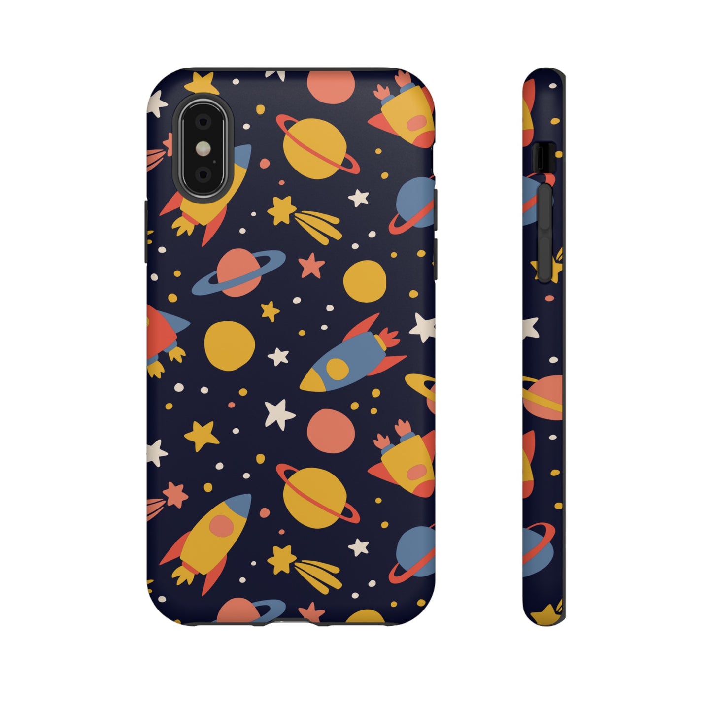 Cartoon Space Wallpaper Phone Case | iPhone 15 Plus/ Pro, 14, 13, 12| Google Pixel 7, Pro, 5| Samsung Galaxy S23 All Major Phone Models