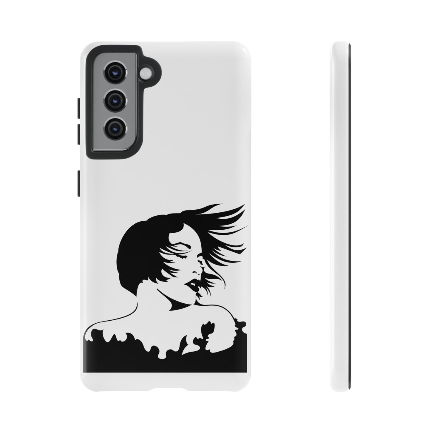 Woman In The Wind Phone Case | iPhone 15 Plus/ Pro, 14, 13, 12| Google Pixel 7, Pro, 5| Samsung Galaxy S23 All Major Phone Models