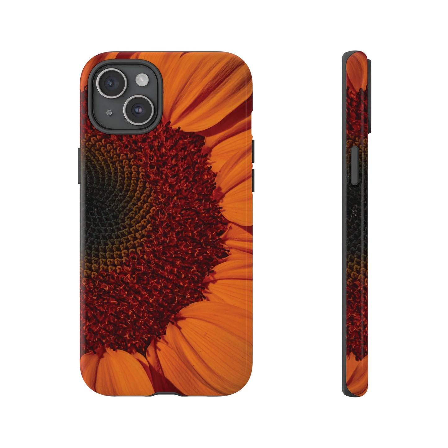 Orange Sunflower Wallpaper Phone Case | iPhone 15 Plus/ Pro, 14, 13, 12| Google Pixel 7, Pro, 5| Samsung Galaxy S23 All Major Phone Models