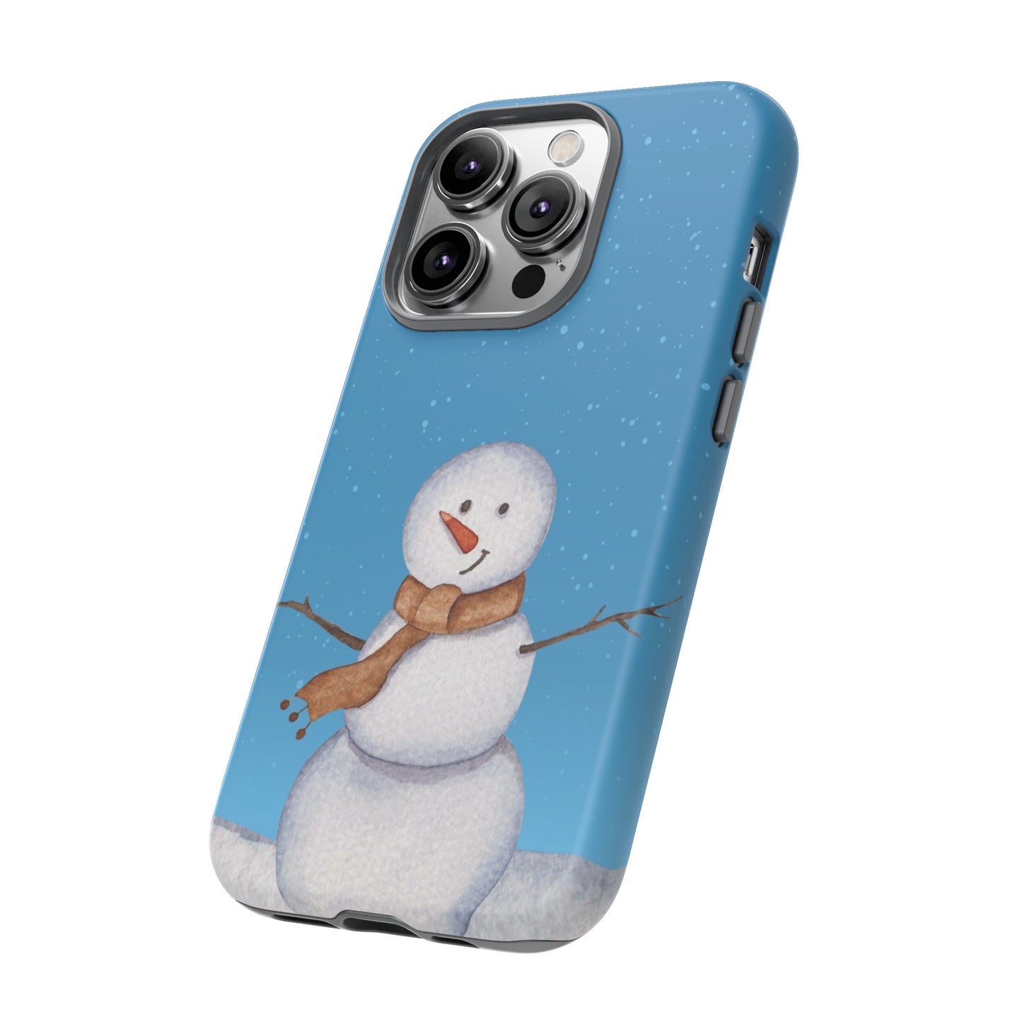 Snowman Wallpaper Phone Case | iPhone 15 Plus/ Pro, 14, 13, 12| Google Pixel 7, Pro, 5| Samsung Galaxy S23 All Major Phone Models