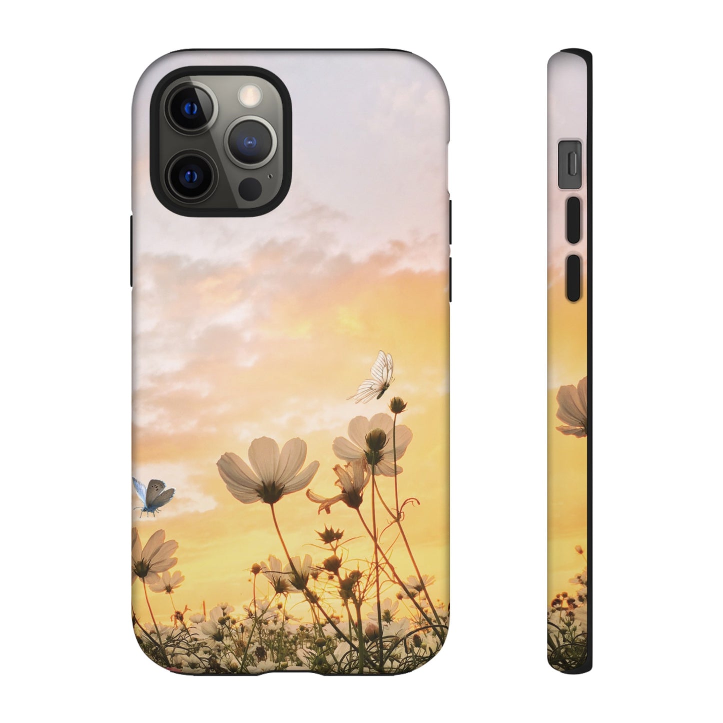 Flowers At Sunset Wallpaper Phone Case | iPhone 15 Plus/ Pro, 14, 13, 12| Google Pixel 7, Pro, 5| Samsung Galaxy S23 All Major Phone Models