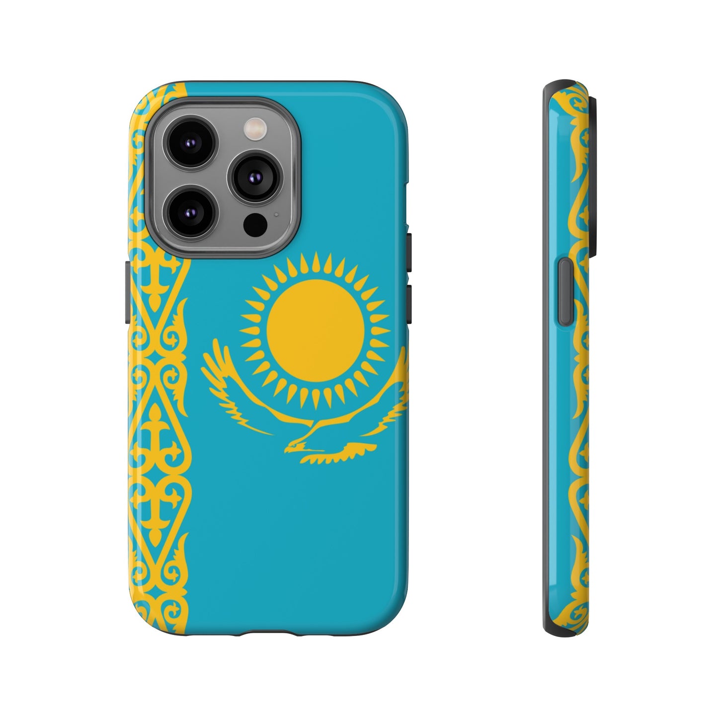 Kazakhstan Flag Phone Case | iPhone 15 Plus/ Pro, 14, 13, 12| Google Pixel 7, Pro, 5| Samsung Galaxy S23 All Major Phone Models