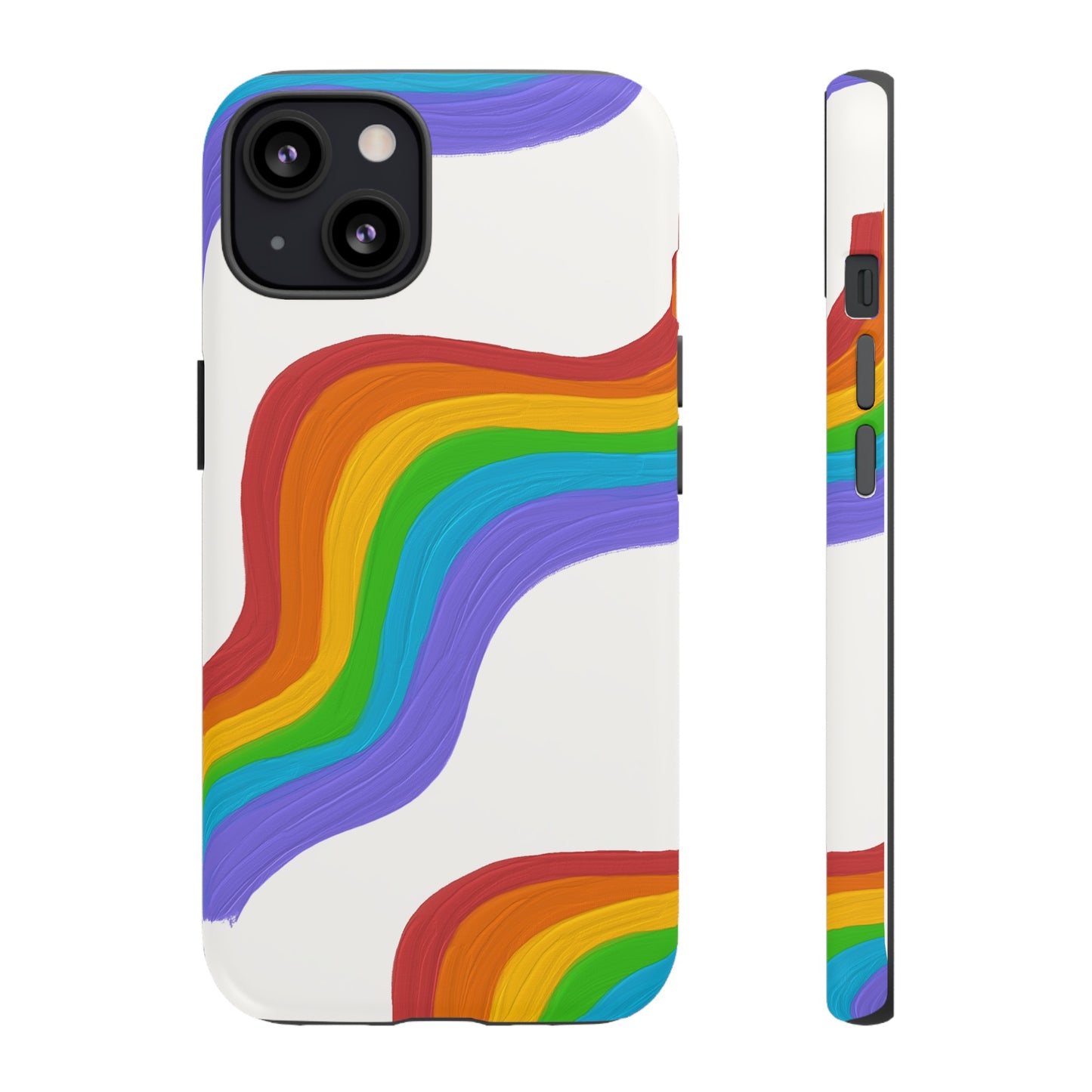 Rainbow Wallpaper Phone Case | iPhone 15 Plus/ Pro, 14, 13, 12| Google Pixel 7, Pro, 5| Samsung Galaxy S23 All Major Phone Models