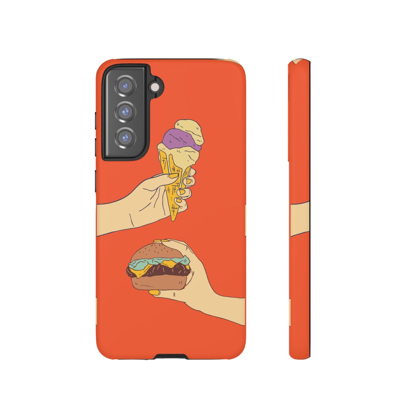 IceCream Or Hamburger? Phone Case | iPhone 15 Plus/ Pro, 14, 13, 12| Google Pixel 7, Pro, 5| Samsung Galaxy S23 All Major Phone Models