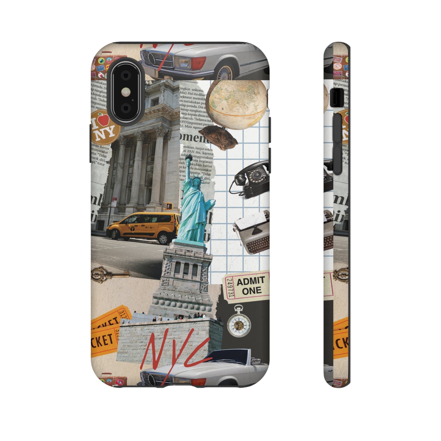 New York City Collage Wallpaper Phone Case | iPhone 15 Plus/ Pro, 14, 13, 12| Google Pixel 7, Pro, 5| Samsung Galaxy S23 All Major Phone Models