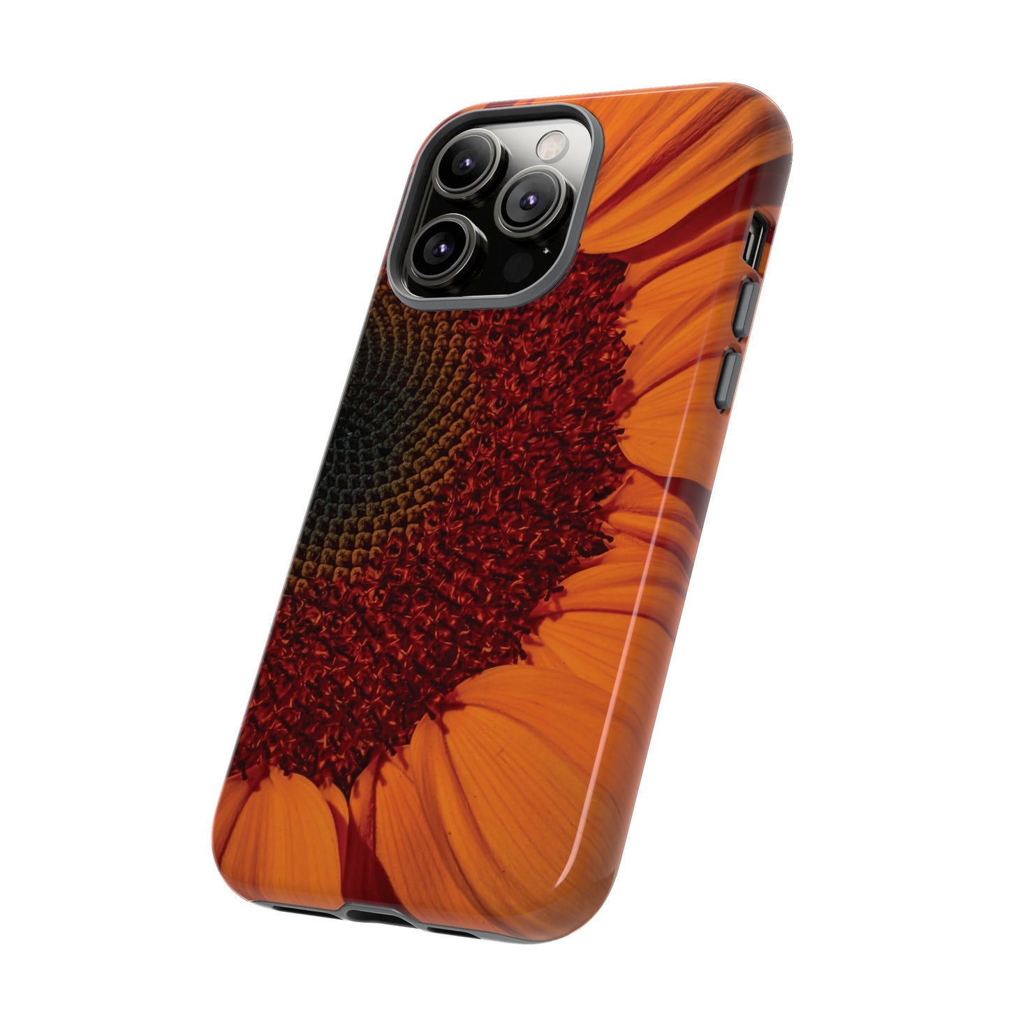 Orange Sunflower Wallpaper Phone Case | iPhone 15 Plus/ Pro, 14, 13, 12| Google Pixel 7, Pro, 5| Samsung Galaxy S23 All Major Phone Models