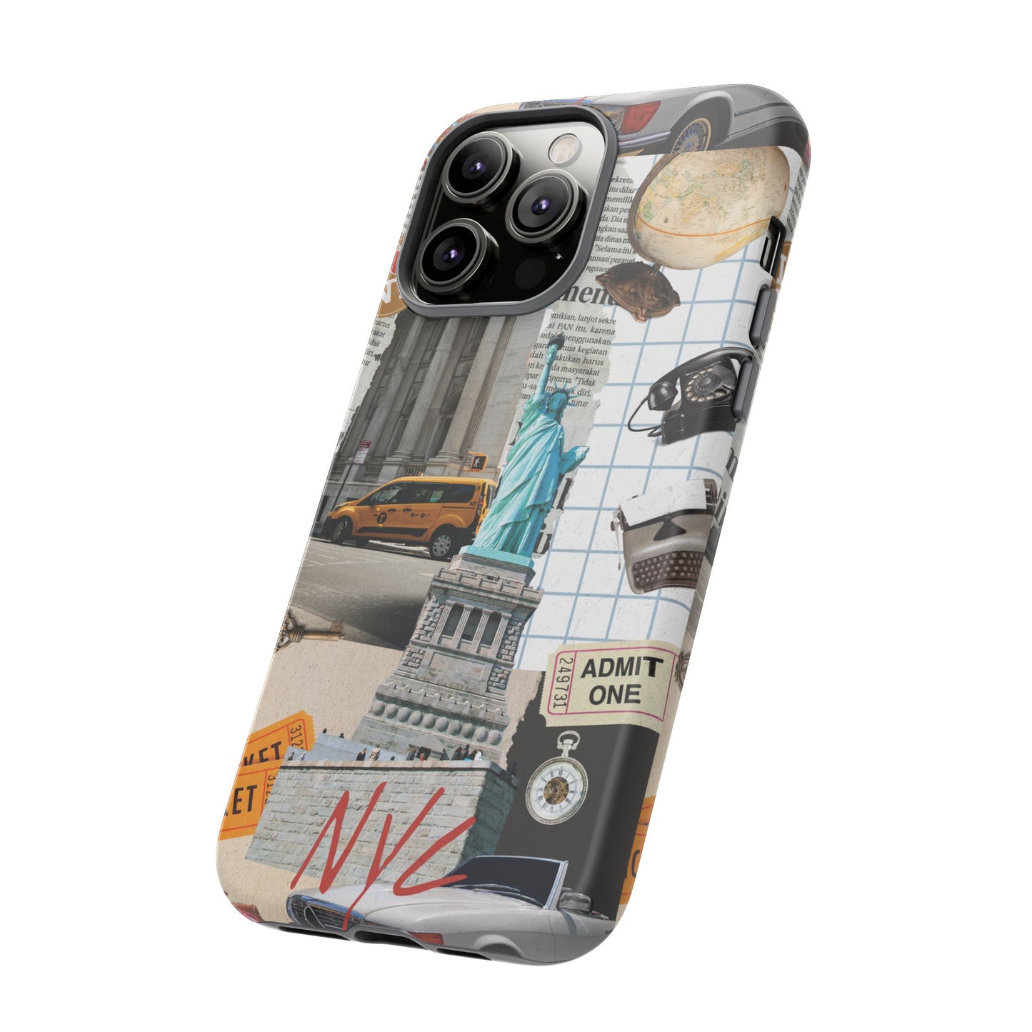 New York City Collage Wallpaper Phone Case | iPhone 15 Plus/ Pro, 14, 13, 12| Google Pixel 7, Pro, 5| Samsung Galaxy S23 All Major Phone Models