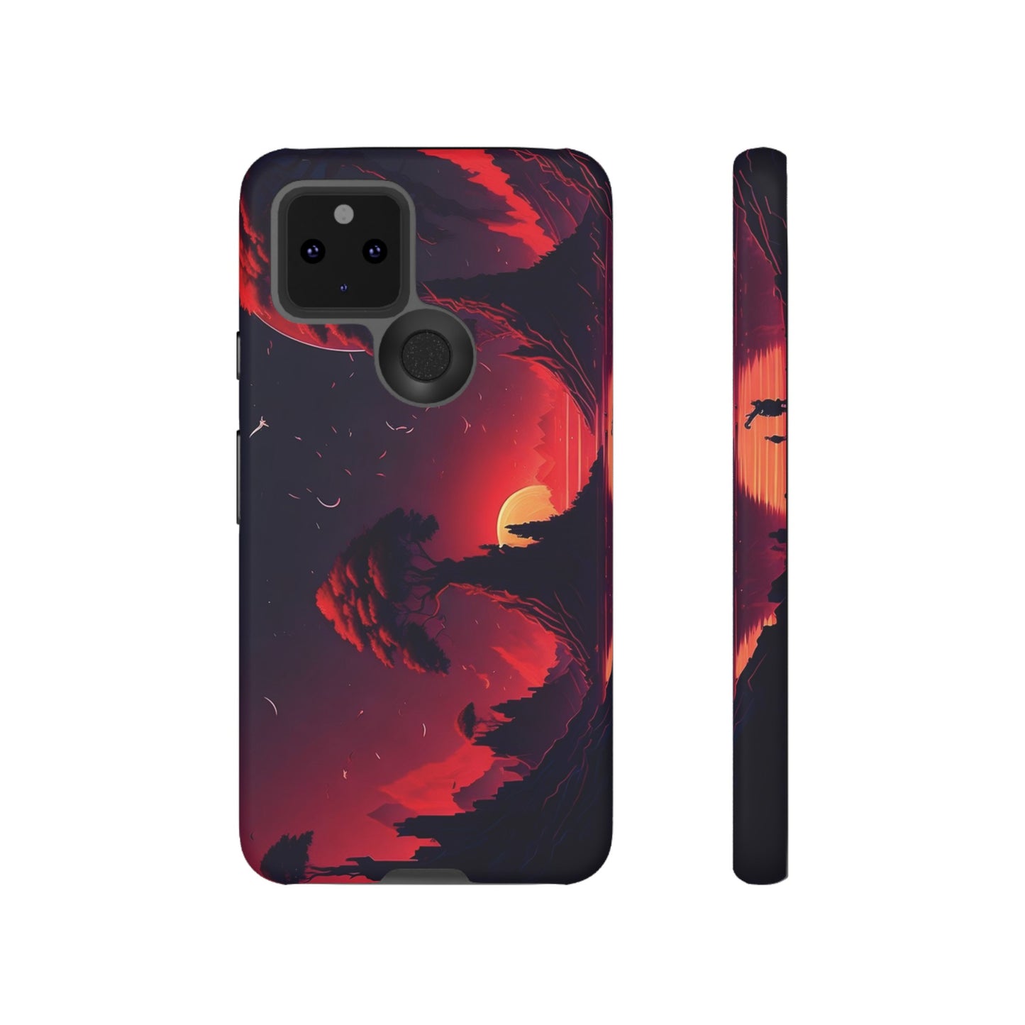 Red Sunset Wallpaper Phone Case | iPhone 15 Plus/ Pro, 14, 13, 12| Google Pixel 7, Pro, 5| Samsung Galaxy S23 All Major Phone Models