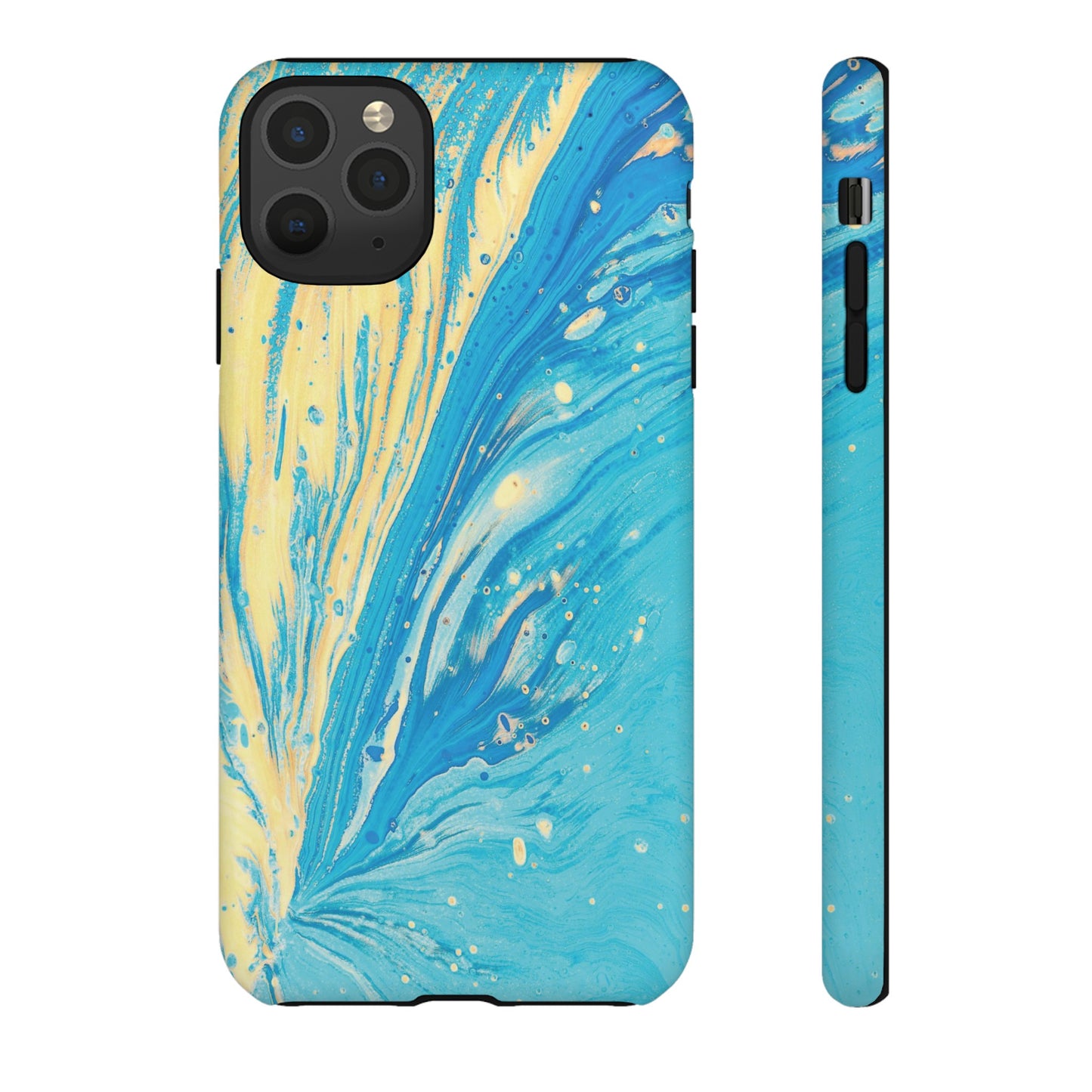 Fan of Yellow & Blue Paint Phone Case | iPhone 15 Plus/ Pro, 14, 13, 12| Google Pixel 7, Pro, 5| Samsung Galaxy S23 All Major Phone Models