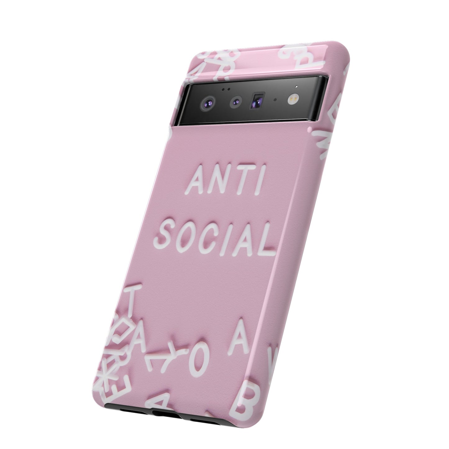 Anti Social Phone Case | iPhone 15 Plus/ Pro, 14, 13, 12| Google Pixel 7, Pro, 5| Samsung Galaxy S23 All Major Phone Models