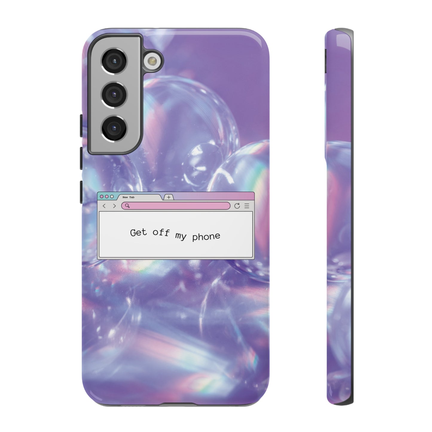 Get Off My Phone Wallpaper Phone Case | iPhone 15 Plus/ Pro, 14, 13, 12| Google Pixel 7, Pro, 5| Samsung Galaxy S23 All Major Phone Models