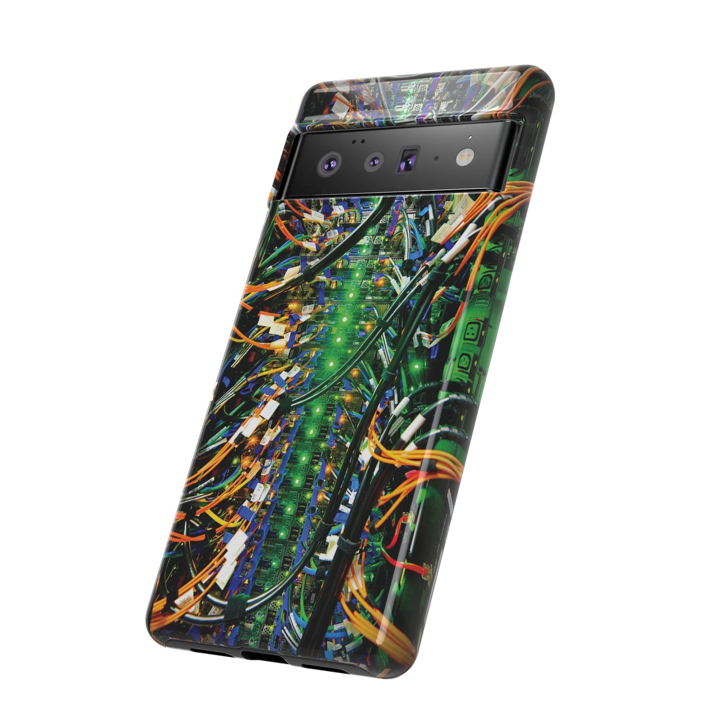 Green Computer Circuitboard Wallpaper Phone Case | iPhone 15 Plus/ Pro, 14, 13, 12| Google Pixel 7, Pro, 5| Samsung Galaxy S23 All Major Phone Models